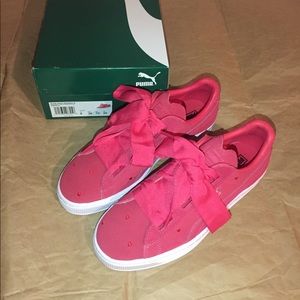 Puma Heart valentine junior paradise pink bow